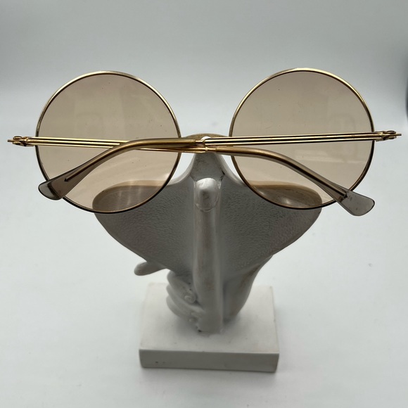 Vintage Gold Round Sunglasses Frames - Picture 4 of 4